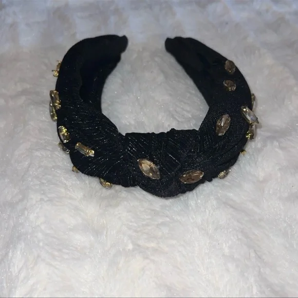 Anthropologie embellished headband - black & gold - Picture 3 of 8